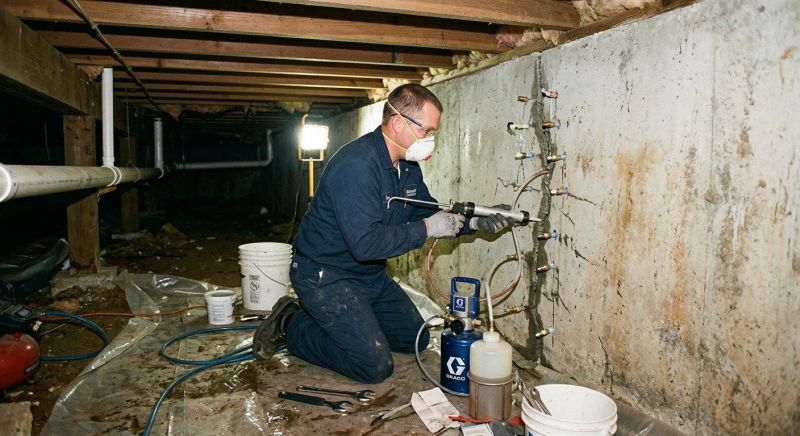 Basement Foundation Repair in East Taunton, MA