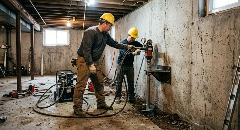 Basement Stabilization in Rehoboth, MA