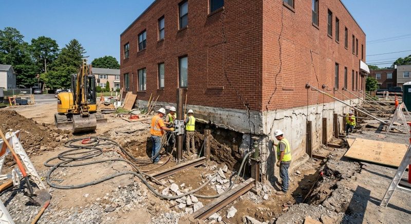 Building Foundation Repair in Attleboro Falls, MA