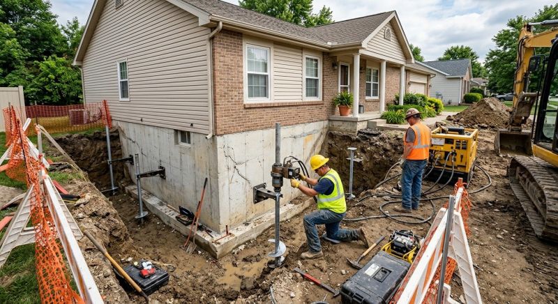 Building Foundation Repair in East Taunton, MA