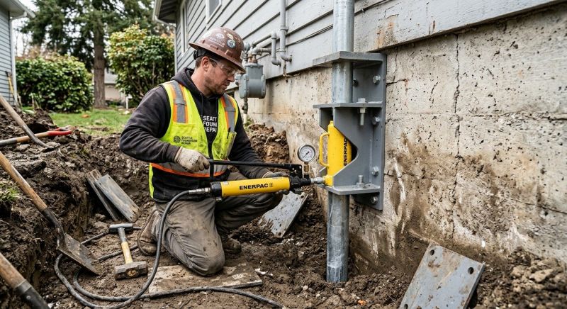 Concrete Foundation Leveling in East Walpole, MA