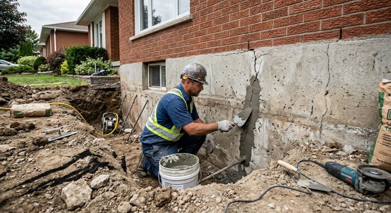 Concrete Foundation Repair in North Kingstown, RI