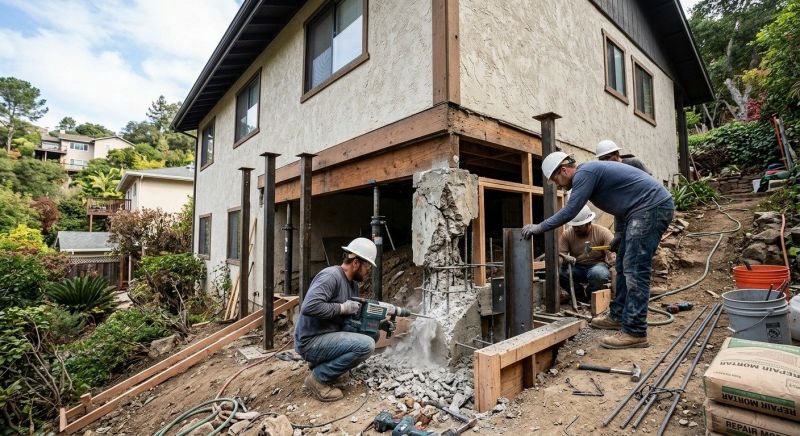 Concrete Foundation Repair in West Greenwich, RI