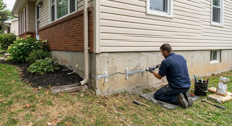 Cracked Foundation Repair in Halifax, MA