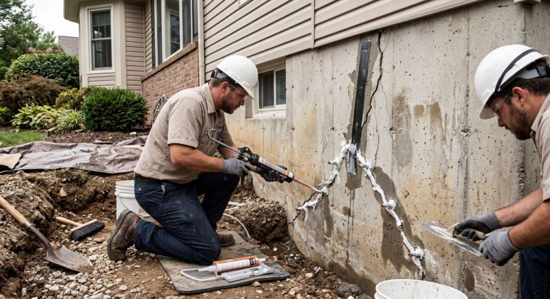 Cracked Foundation Repair in Plymouth County, MA