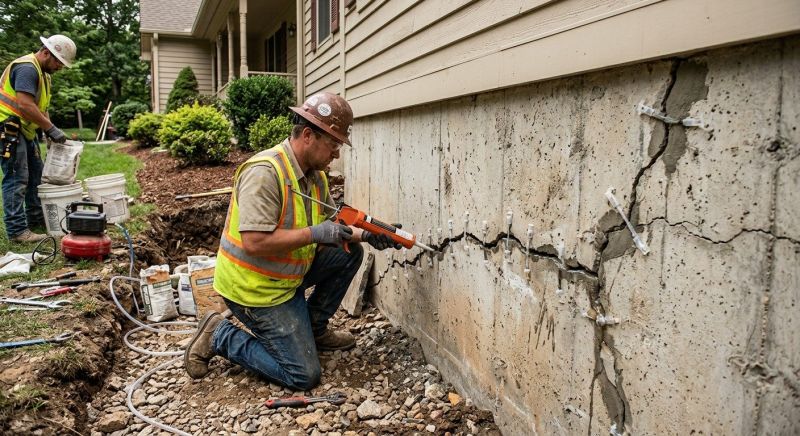 Cracked Foundation Repair in Plymouth County, MA
