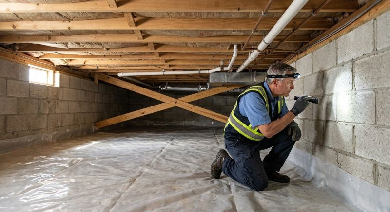 Crawl Space Leveling in Rehoboth, MA