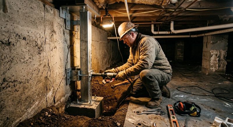 Crawlspace Foundation Repair in East Greenwich, RI