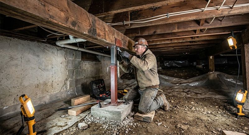 Crawlspace Foundation Repair in Johnston, RI