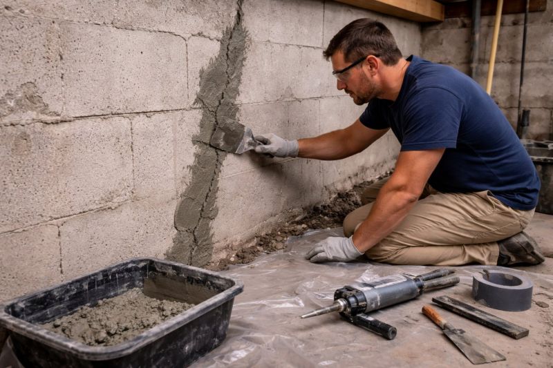 Foundation Crack Repair in Attleboro Falls, MA