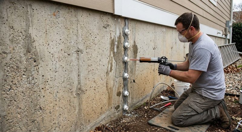 Foundation Crack Repair in Foster, RI