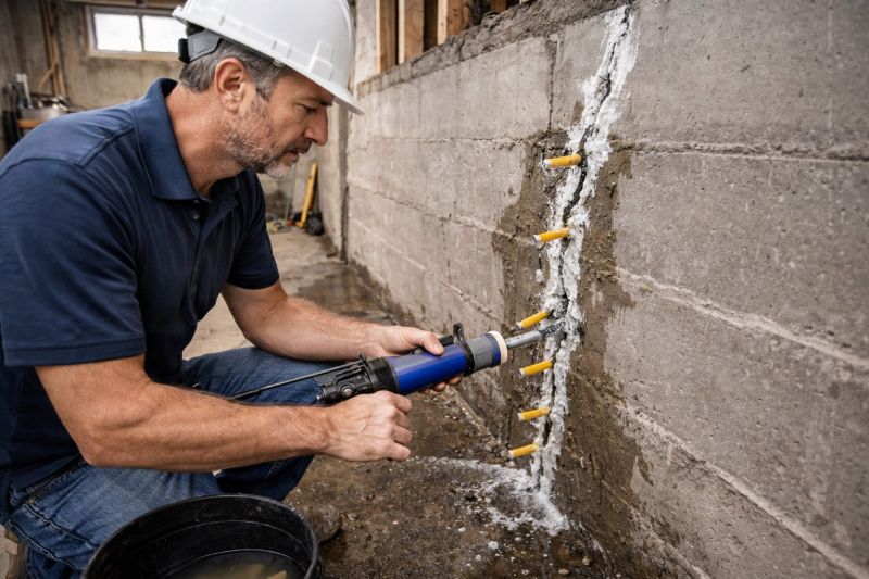 Foundation Crack Sealing in Rehoboth, MA