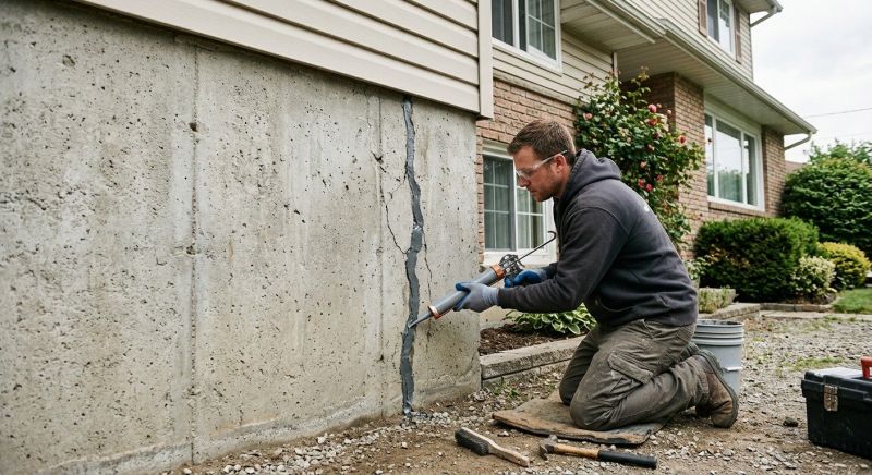 Foundation Crack Sealing in Rehoboth, MA