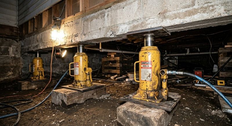 Foundation Jacking in Abington, MA