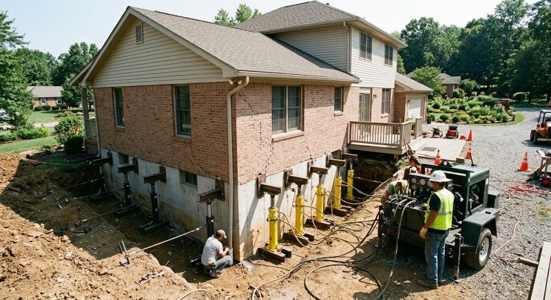 Foundation Jacking in Holbrook, MA