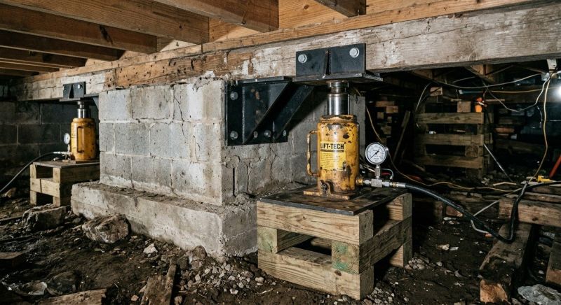 Foundation Jacking in North Scituate, RI
