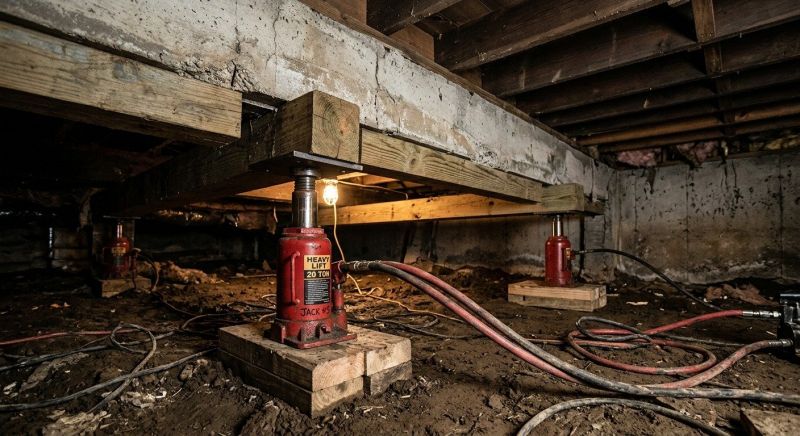 Foundation Jacking in South Walpole, MA