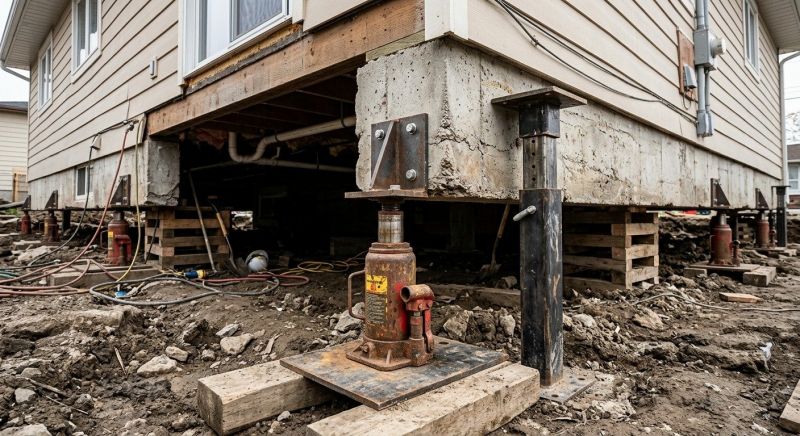 Foundation Jacking in Tiverton, RI
