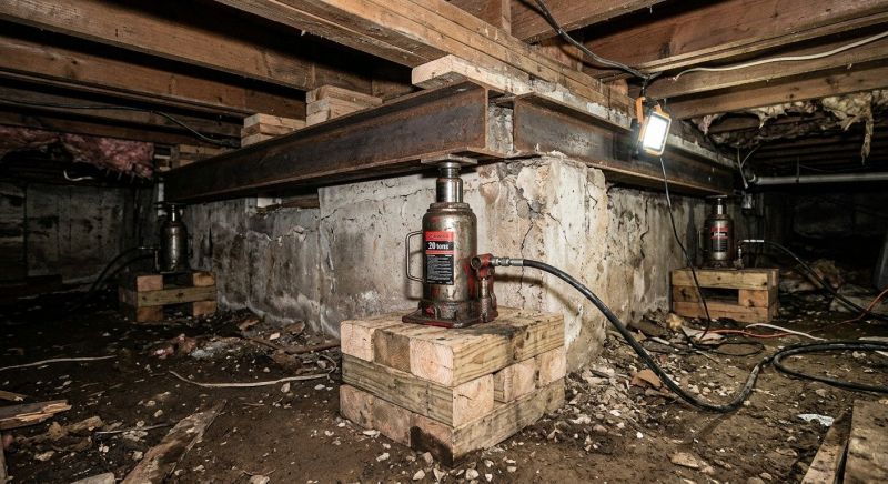 Foundation Jacking in West Bridgewater, MA