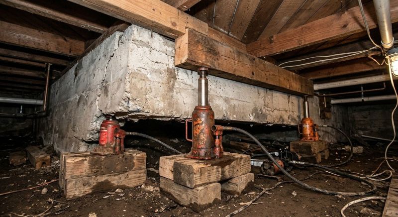 Foundation Jacking in West Greenwich, RI