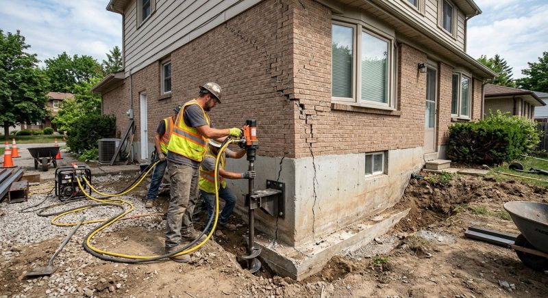 Foundation Lifting in Norfolk, MA