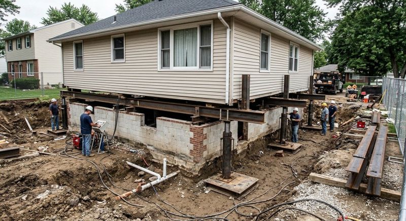 Foundation Lifting in Norfolk, MA