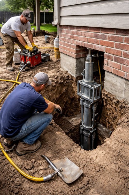 Foundation Pier Repair in Rehoboth, MA