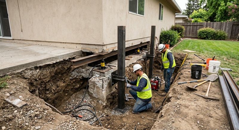 Foundation Pier Repair in Rehoboth, MA