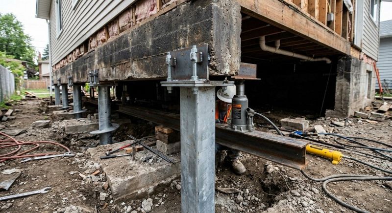 Foundation Raising in Attleboro Falls, MA