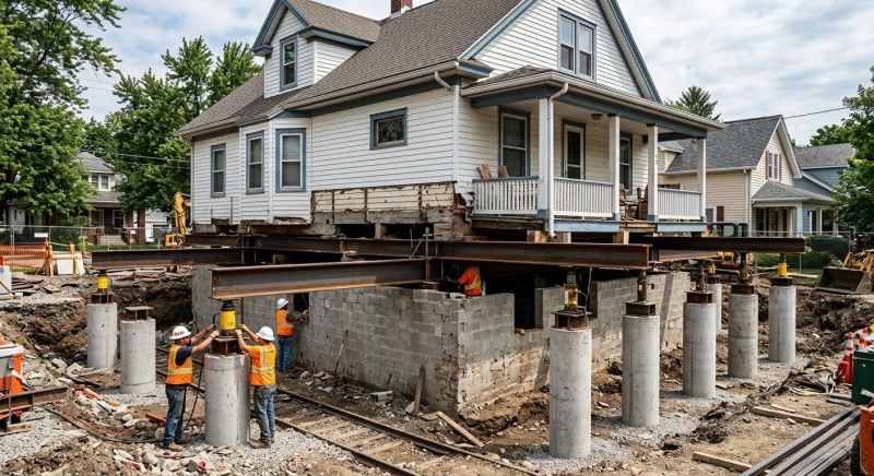 Foundation Raising in Little Compton, RI