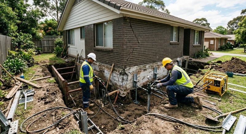 Foundation Stabilizing in Bellingham, MA