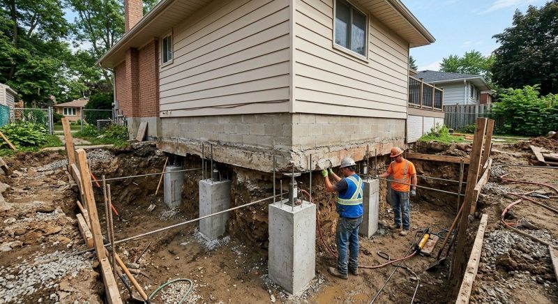 House Underpinning in Rehoboth, MA