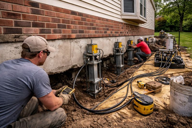 Settling Foundation Service in Bristol, RI