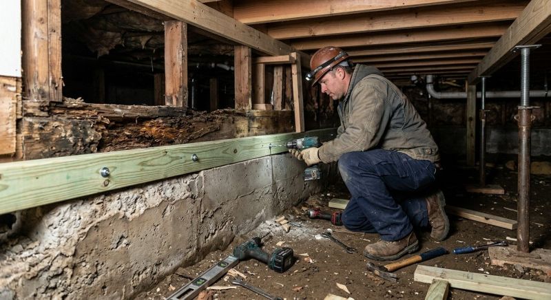 Sinking Foundation Repair in North Attleboro, MA
