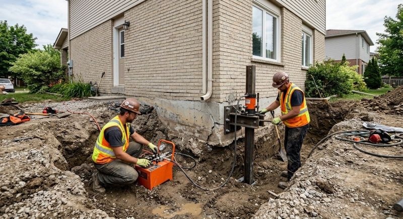 Sinking Foundation Repair in Plymouth County, MA