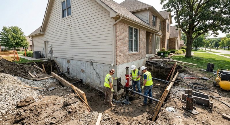 Sinking Foundation Repair in Providence County, RI