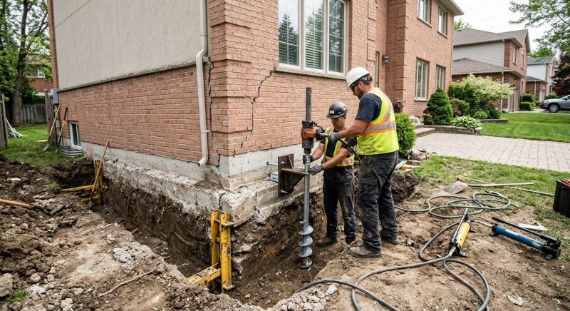Sinking Foundation Repair in Washington County, RI