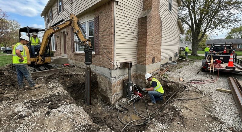 Sinking Foundation Repair in Woonsocket, RI