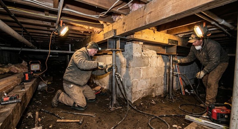 Structural Foundation Repair in Johnston, RI
