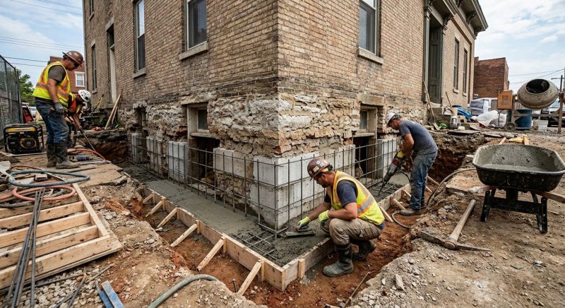 Structural Underpinning in Rehoboth, MA